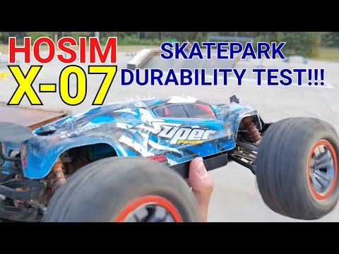 Hosim X07 RC Truck EXTREME SKATEPARK DURABILITY TEST!!! Best Budget Basher?