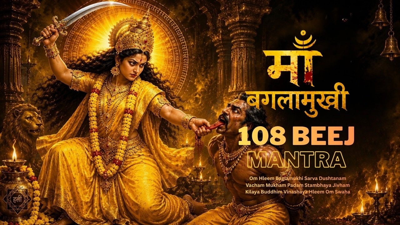Maa Bagalamukhi Beej Mantra 108 Times - 432 Hz - Stambhan Mantra