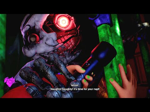 FNAF: Security Breach Ruin DLC (Broken Sun & Moon Boss Fight) Broken Daycare Attendant  2023