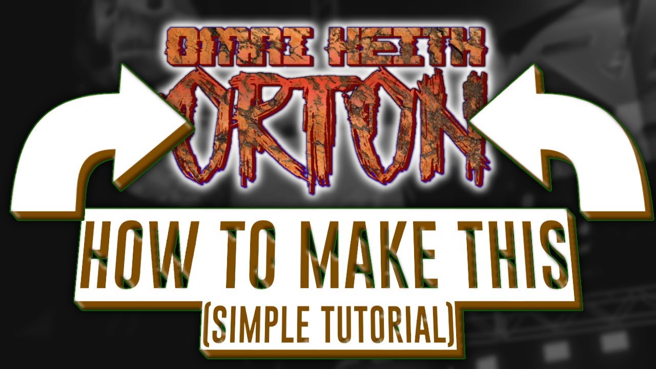 RO-WRESTLING | How To Make a Logo (SIMPLE VERSION)