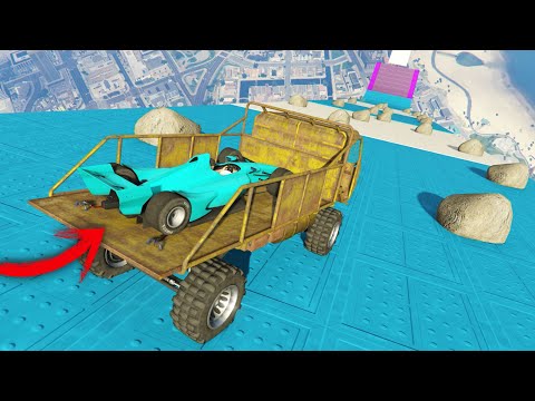 CARRERA COOPERATIVA 99% IMPOSIBLE! MEGA RAMPA CON PIEDRAS! - GTA V ONLINE