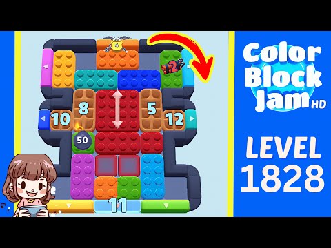 Color Block Jam Level 928 (1828) Solution Walkthrough