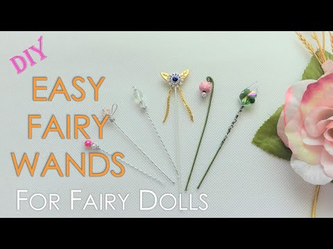 DIY- Easy Fairy Wands for Fairy Dolls | Magic Wands DIY | Huong Harmon
