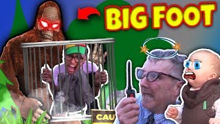 FINDING BIGFOOT...CAGED CAPTURED & KIDNAPPED! FUNkee BUNCH ON THE HUNT, GAME OVER!!