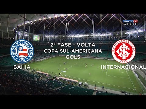 Gols - Bahia 1 x 1 Internacional-RS - Copa Sul-Americana 2014 - 04/09/2014