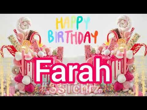 Happy Birthday Farah | Video | HBD Song | Happy B-Day | WhatsApp Status