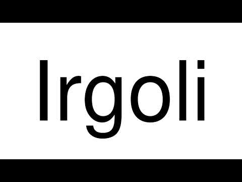 How to Pronounce Irgoli (Italy)