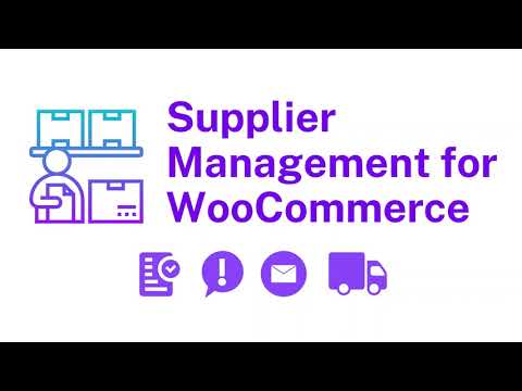 Supplier Management for WooCommerce - Officially approved by WooCommerce.com