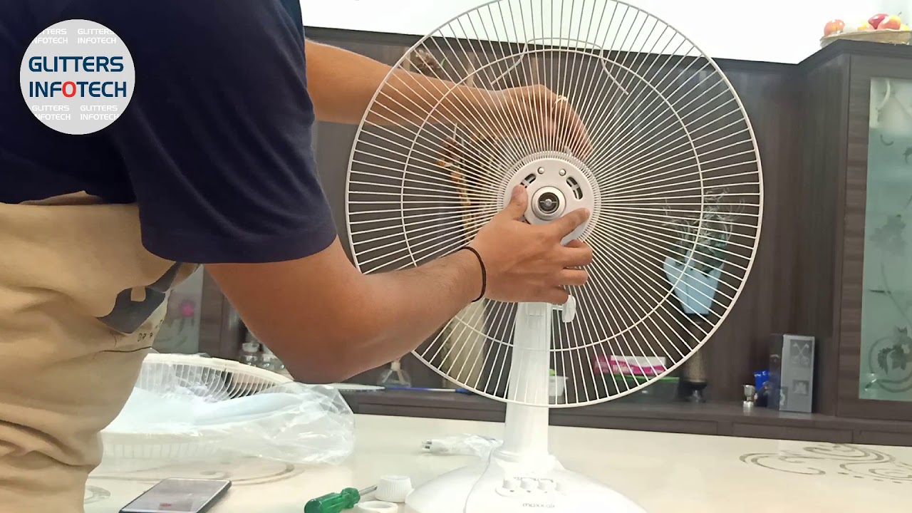 Watch video Usha Maxx Air 400mm Table Fan - Demo, Unboxing & Assembling (Hindi) | Glitters Infotech Now Usha Maxx Air 400mm Table Fan - Demo, Unboxing & Assembling (Hindi) | Glitters Infotech