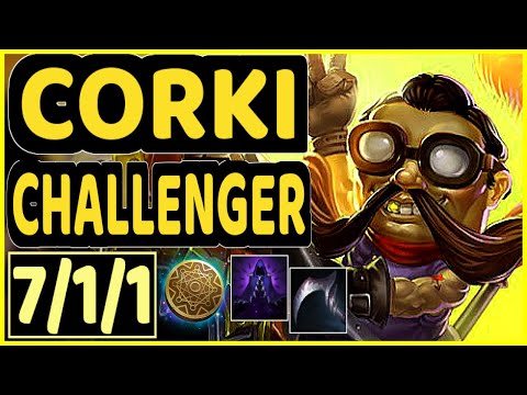 KLEPTOMANCY CORKI - GODBRO (CORKI) vs  NEEKO - 7/1/1 KDA TOP CHALLENGER GAMEPLAY - EUW