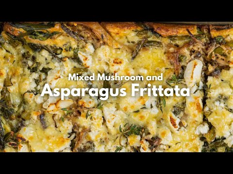 Delicious Mixed Mushroom And Asparagus Frittata Recipe