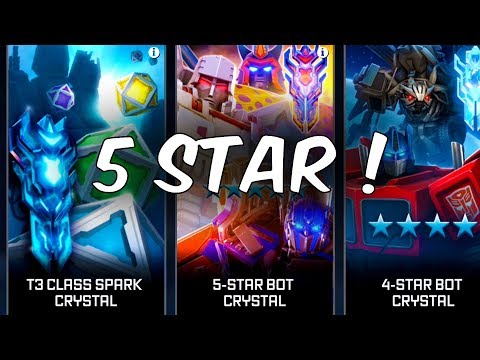 *NEW* 5 STAR BOT CRYSTAL OPENING! - Transformers: Forged To Fight
