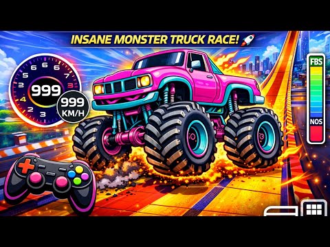 Monster Truck Mega Ramp Racing 3D 🚛🔥 Impossible Jumps & Ramp Madness | Android Gameplay
