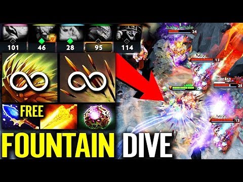 Bristleback SOLO Fountain - WTF Can't KILL GGWP Dota 2 Fun Game by iceiceice