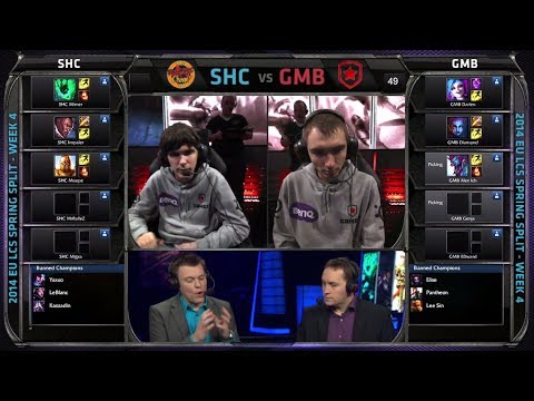 Gambit Gaming vs Supa Hot Crew | Season 4 EU LCS Spring split 2014 W4D2 G2 | SHC vs GMB Full game HD