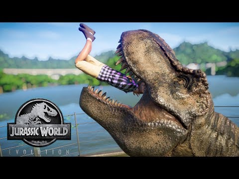 Tyrannosaurus Rex (T-Rex) & Allosaurus Breakout! Jurassic World Evolution