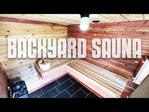 You NEED a Sauna in your Backyard | DIY SAUNA BUILD