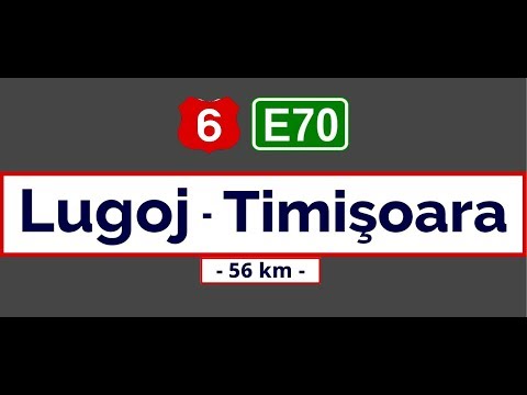 Driving on DN 6 (E-70) from Lugoj to Timişoara (May 3, 2019)