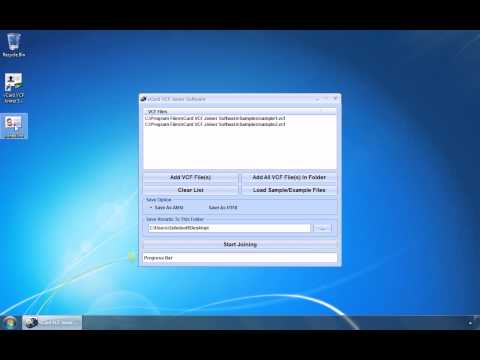 vCard VCF Joiner Software