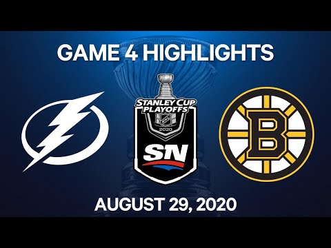 NHL Highlights | 2nd Round, Game 4: Lightning vs. Bruins – Aug. 29, 2020