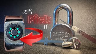 Picking a tubular lock - American Lock series HT - 15 padlock