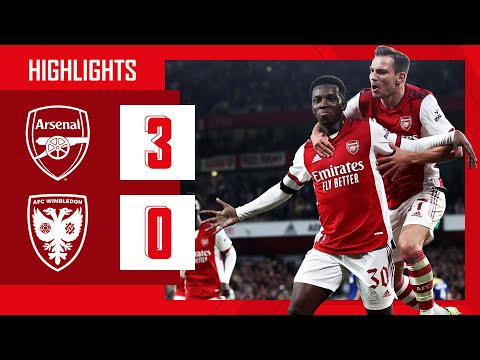 HIGHLIGHTS | Arsenal vs AFC Wimbledon (3-0) | Lacazette, Smith Rowe, Nketiah