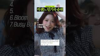 멜론차트로 보는 리센느 인기곡 순위 #리센느