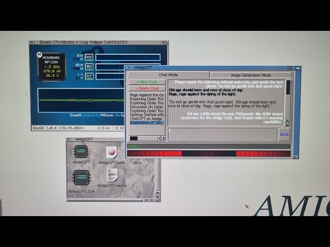 Amiga native ChatGPT client explaining the amazing features of the PiStorm32-lite accelerator!