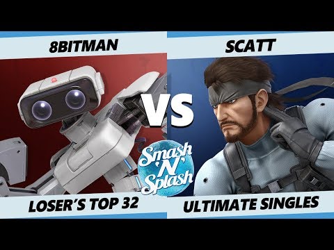 SNS5 SSBU - MVG | ScAtt (Snake) Vs. AMG | 8bitman (ROB) Smash Ultimate Losers Top 32