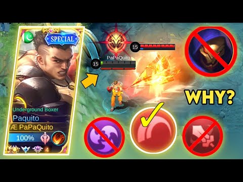 PHYSICAL EMBLEM CAN COUNTER ALDOUS EASILY | NEW BUILD AND EMBLEM FOR PAQUITO | MLBB