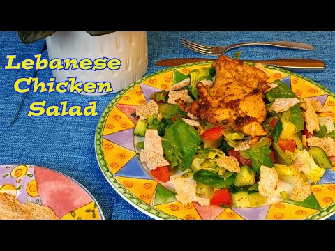 Lebanese Chicken Salad #eatkibbeh #lebanesechickensalad #chickensalad