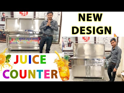 Stainless Steel Juice Display Counter
