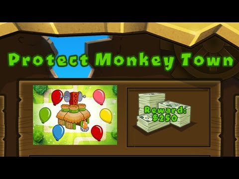 BTD5 Mobile "Protect Monkey Town" Special Mission NAPS NLL Walkthrough