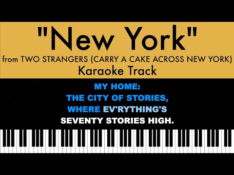 "New York" (Karaoke) – Two Strangers (Carry a Cake Across New York) | Lyrics on Screen