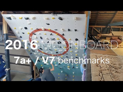 All 2016 Moonboard 7a+ / V7 Benchmarks