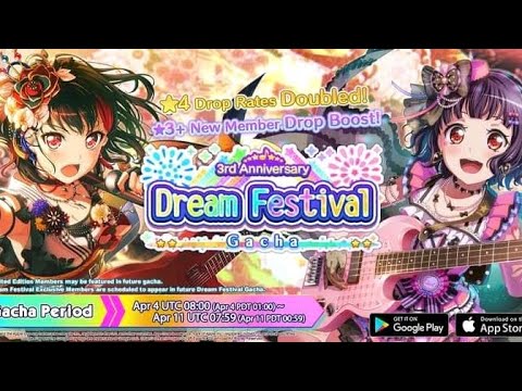 BANG DREAM! - [3RD ANNIVERSARY GACHA] Spent 10,000 Stars!!!