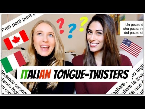 NORTH AMERICANS TRY ITALIAN TONGUE TWISTERS! (FUNNY) Video