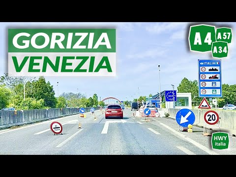 GORIZIA (confine Slovenia) - VENEZIA | Percorso multi Autostradale A34 A4 A57