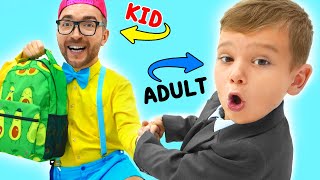 Un enfant joue les parents de son oncle.