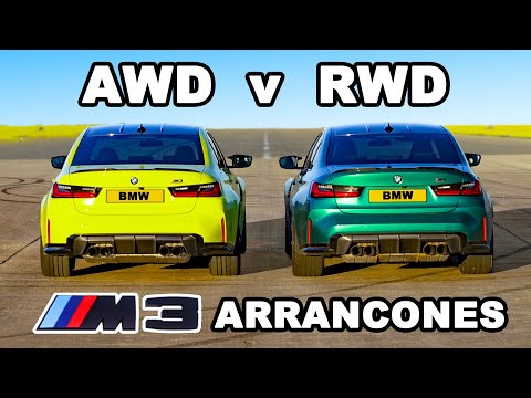BMW M3 xDrive vs RWD: ARRANCONES