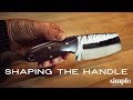 Chunky Monkey with a Rock Pattern Part 4 - Shaping the Handle Chunky Monkey with a Rock Pattern Part 4 - Shaping the Handle