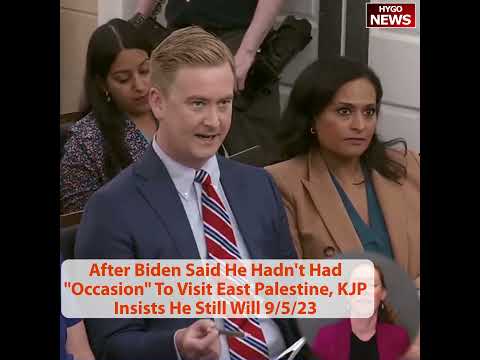 After Biden Said He Hadn't Had 'Occasion' To Visit East Palestine, Jean-Pierre Insists He Still Will