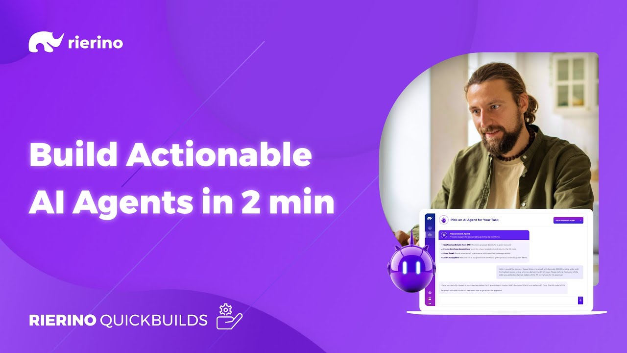 Build Actionable AI Agents in 2 Minutes with Rierino