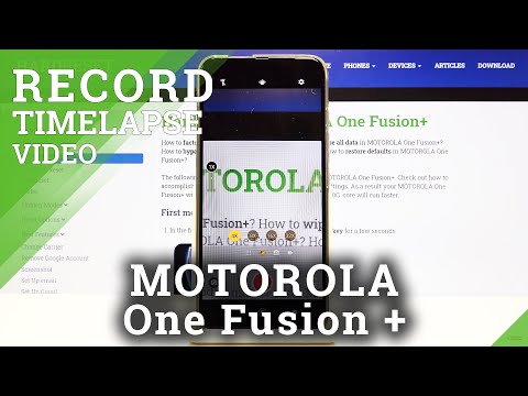 How to Record TimeLapse in MOTOROLA One Fusion+ – Looped Videos