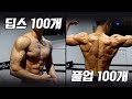 닥치고 밀고 당기기!(풀업100/딥스100)