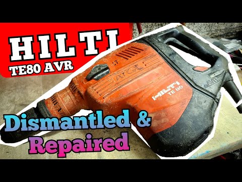 HILTI hammer Repair. Dismantling, repairing and rebuilding a Hilti TE80AVR Rotart Hammer.