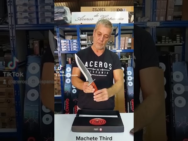 Vídeo relacionado con THIRD Cuchillo de Caza H0738BK, con Hoja de Acero de 12,5 cm Acabado Satinado, Mango de pakkawood en Negro. Incluye Funda de Piel.