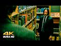 John v. Ernest. A fight in the library. John Wick 3