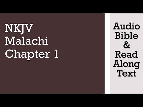 Malachi 1 - NKJV  (Audio Bible & Text)