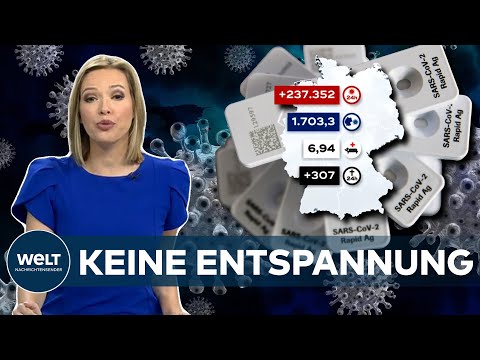 Aktuelle CORONA-ZAHLEN: 237.352 COVID-19-Neuinfektionen - Inzidenz steigt auf 1.703,3